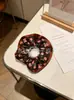 Atacado em estoque elásticos de cabelo retrô com estampa de leopardo, scrunchies, presilhas de cabelo florais da moda, elásticos de cabelo direto do fabricante