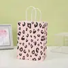 Pronta Entrega Sacolas de Presente com Estampa de Animal de Festa em Papel Kraft, Sacolas para Doces