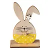 Enfeites de Coelhinho da Páscoa de Madeira Novos Transfronteiriços Estilo Escandinavo Decoração de Casa Artesanato Presente Enfeites Feitos Sob Medida