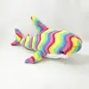 Almohada de Tiburón Ah Woo Transfronteriza Nueva de Amazon Muñeca Linda Muñeca de Tiburón de Color Juguete de Peluche Venta al por Mayor