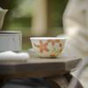 Mingzhi Shanzhi pequeno verde Chun Hua Huai si Caneca Mestra xícara de chá flor japonesa pintada à mão conjunto de chá kung fu Xícara de Chá