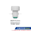 Tubo de vidro resistente à pressão rolha de PTFE rosqueada tubo colorimétrico laboratório químico fundo redondo/fundo plano com graduação parede espessa resistente à pressão