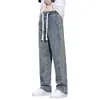 Pantalones Vaqueros Anchos para Hombre, Novedad Tendencia Primavera y Otoño 2026, Casual Versátil para Jóvenes, Corte Recto Holgado, Venta al por Mayor