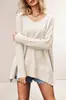 Otoño/Invierno 2026 Moda Femenina Nueva Transfronteriza de Amazon Suéter de Punto Elegante con Cuello en V Tallas Grandes Suéter Pulóver Sexy para Comercio Exterior
