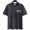 2025 Nueva Marca de Moda Camiseta de Manga Corta de Moda Ropa Holgada Tops Adolescentes Seda de Hielo Manga Corta Hombre Verano