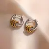 Pendientes de Moda Europeos y Americanos, Círculo Creativo de Moda, Brazaletes de Acero Inoxidable Únicos, Pendientes Populares en Línea, Transfronterizo