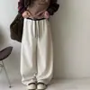 Pantalones para Niñas Primavera y Otoño 2026 Estilo Nuevo para Niños Mayores, Pantalones Deportivos de Algodón para Otoño, Pantalones Casuales Anchos Curvos