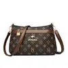 Bolso de Hombro Estampado de Gran Capacidad para Madre de Mediana Edad Bolso Cruzado Versátil Casual Ligero de Gama Alta para Mujer Bolso de Axila