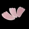 Suministro Transfronterizo de Raspador Masajeador de Cristal Rosa Natural, Tabla Raspadora Gua Sha de Cuerno de Cristal, Herramienta de Masaje de Puntos de Acupuntura, Herramientas Meridianas al por Mayor