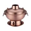 Directo de fábrica grueso acero inoxidable madera carbón fuego caldera olla caliente tradicional olla salvaje campo olla caliente carbón olla caliente