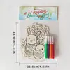 Borde de Madera Pascua DIY Hecho a Mano Pizarra de Bocetos Pintura para Niños Decoraciones de Madera Hechas a Mano Pizarra de Bocetos Pintada Creativa Rompecabezas
