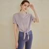 Nueva Camiseta Deportiva Ligera de Secado Rápido Manga Corta para Mujer Ropa de Yoga Blusa Holgada Talla Grande Ropa de Fitness Top Verano
