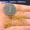 Prata Esterlina S925 Banhado Anel Duplo Anel Aberto Torcido Anel de Conexão Pulseira Trançada Pulseira Colar Acessórios DIY Feitos à Mão
