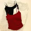 Camisola plisada de diseño picante puro y dulce de verano con copas para mujer, adecuada tanto para llevar debajo como por encima, top ajustado para chica joven