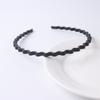 Moda Cabelo Prensado Masculino Esportes Headband Simples Onda Traseira Cabeça Preto Denteado Onda Feminino Acessórios Para Cabelo Facial