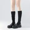Calcetines Blancos de Media Pantorrilla Estilo Miu, Calcetines Finos de Algodón Transpirables Estilo Ballet Arrugados, Calcetines Finos de Verano para Pantorrilla Estilo Lolita Jk para Mujer