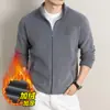 Chaqueta de forro polar y engrosada de forro polar austriaco para hombre para comercio exterior transfronterizo, ropa cálida casual de invierno para hombres de mediana edad, abrigo de papá