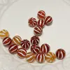 Cuentas de Ágata Roja Sandía, Cuentas Sueltas para Hacer Joyería, Cuentas Espaciadoras, Joyería DIY, Pulseras, Accesorios 599