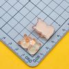 Capibara de Animal de Dibujos Animados Luminoso Transparente con Flor Mochila Sosteniendo Pasador de Pelo Naranja Cuerda para el Cabello Hebilla de Zapato Accesorios de Resina DIY