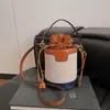 Nova Bolsa Feminina Estilo Coreano Saco de Cordão Portátil Estilo Balde Bolsa de Ombro Fashionável Peça Única Dropshipping Bolsa Transversal Fashionável