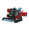 Motocultivador Micro de Oruga, Tracción en las Cuatro Ruedas, Rotocultivador de Doble Propósito para Agua y Sequía, Máquina Multifuncional para Manejo de Huertos, Huerto de Invernadero Tipo Montar
