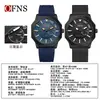 Reloj Octogonal OFNS Moda Personalidad Fecha Viaje de Negocios Reloj de Pulsera Delgado Negocios Dominante Reloj de Cuarzo para Hombre Resistente al Agua