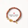 Pulsera de Bola de la Suerte con Cuentas de Bambú Premium, Inspirada en Zen, Nuevo Estilo Chino con Ciprés Envejecido y Jade de Tianshan para Mujeres, Venta al por Mayor desde el Fabricante