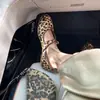 Zapatos Mary Jane de Piel de Cordero Genuina Súper Suave con Estampado de Leopardo para Mujer, Zapatos Planos tipo Ballet con Hebilla de Estilo Francés, Zapatos Planos, Zapatos de Punta Redonda