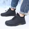 Tribu Yue Invierno Nuevo Zapatos para Caminar Botas de Nieve Cómodos Suela Suave No Cansan los Pies Zapatos Casuales Tipo Papá para Personas de Mediana Edad y Mayores Zapatos para Hombre