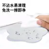 Posavasos de Vidrio para Té Transparente Bandeja Aislante de Calor Esterilla para Tazón Esterilla para Plato Hogar Ecológico Simple Vajilla de Grado Alimenticio