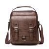 Bolso Cruzado Bolso de Hombro para Hombre Mochila Vertical Retro Bolso Portátil de Negocios para Hombre Cartera Jeep Bolso Nuevo de Cuero para Hombre