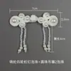 Botões Cheongsam Retrô Personalizados de Cristal e Pérola com Pingentes e Contas em um Estilo Chinês Moderno