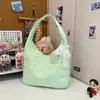 Bolso Tote de Gran Capacidad de Alta Gama para Viajes de Otoño e Invierno para Mujer 2025 Nuevo Bolso de Hombro Negro con Lazo Bordado