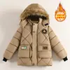 Chaqueta de Algodón Elegante de Invierno para Niños Abrigo de Algodón Grueso de Moda Chaqueta para Niños Venta Directa de Fábrica Nuevo Comercio Exterior