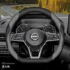 Aplicável para Capa de Volante Nissan Sylphy 14 Sylphy Clássico Teana Tiida Sunny Qashqai Capa de Guidão de Carro