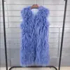 Chaleco de Piel Sintética tipo Borrego de Invierno 2026 Estilo Largo Chaleco Cálido Chaleco Chaqueta para Mujer Directo del Fabricante