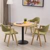 Mesa de recepción de negociación y combinación de silla para recepción de negocios, ocio, simple, creativa, tienda de té con leche, cafetería, mesa redonda pequeña, silla de comedor