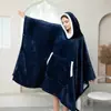Manta Preguiçosa com Capuz Amazon Estilo Europeu e Americano Tamanho Grande Roupa Casual para Casa Flange Lã de Cordeiro Manta de TV Vestível
