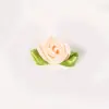 Mini Cinta de Satín Flor Pequeña de Tela Flores Tridimensionales Hecho a Mano DIY Accesorios para el Cabello Accesorios para Ropa de Muñeca Venta al por Mayor en Stock