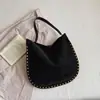 Bolso Tote Retro de Gran Capacidad para Mujer 2026 Primavera Nuevo Estilo Bolso con Remaches con Diseño Elegante y Atractivo, Bolso de Hombro Cruzado