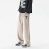 Pantalones de primavera y otoño para hombre, nuevos pantalones casuales versátiles con rayas laterales, pantalones rectos sueltos, pantalones deportivos de moda para estudiantes