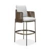 Mesas e Cadeiras de Exterior, Cadeiras de Rattan, Cadeiras de Rattan para Varanda de Pátio, Conjunto de Mesa de Jantar para Terraço e Jardim com Proteção Solar, Arte em Rattan e Móveis de Rattan