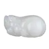 Ornamento de Mão Pixiu de Jade Branco Imitação de Jade Hetian Feito de Material Mongol, Peça de Mão do Deus da Riqueza, Escultura em Jade para Venda no Atacado para Fontes de Transmissão ao Vivo