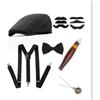Comercio Exterior Sombrero de Hombre Europeo y Americano Fiesta Sombrero Retro Bolsillo para Reloj de Bolsillo Correa Corbata Traje de Graduación Dropshipping