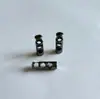 Fivela de Mola de Metal Fivela de Cordão Galvanizada Fivela de Cartão de Cabeça Única Fivela para Cadarço de Sapato Punho de Calça Rolha Cilindrica Redonda Fivela Trava de Cordão Elástico de Dois Furos