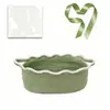 Cesta de Armazenamento de Corda de Algodão para Brinquedos e Lanches Infantis, Cesta Oval Ondulada para Frutas e Lanches, Cesta de Armazenamento Trançada