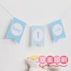 Bandera de cola de golondrina para fiesta de bebé de un año, bandera de cumpleaños, silla creativa, mesa, bandera decorativa, pancarta de cumpleaños, flor