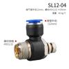 Válvula de estrangulamiento SL 8-02 Conector de tubo de aire SL6-01 Componente neumático 10-02 Cilindro Bomba de aire Conector neumático