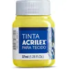 Tinta Tecido Fosca 37ml Amarelo Limão