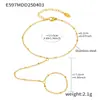 Xin Yi Xin cuentas de personalidad cadena de dedo estilo ins acero inoxidable chapado en oro de 18k pulsera que no se decolora joyería para mujer venta al por mayor